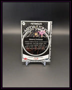 Marvel Trading Card Sister Grimm Matriarchs Medallions Rückseite auf schwarzem Hintergrund