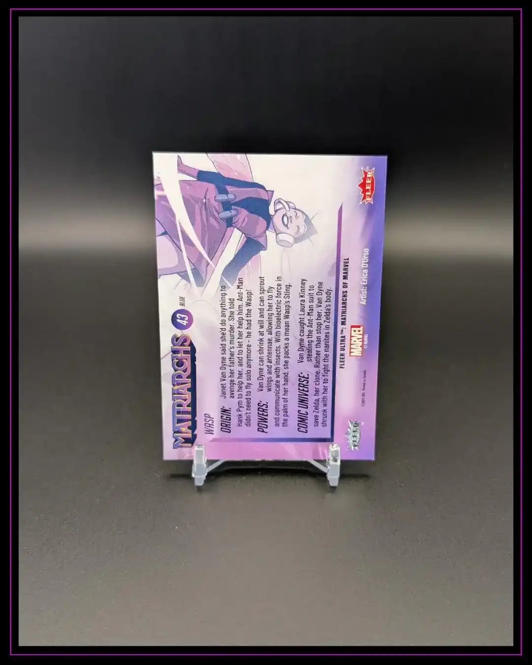 2024 Fleer Ultra Matriarchs of Marvel #43 Wasp Blue Foil