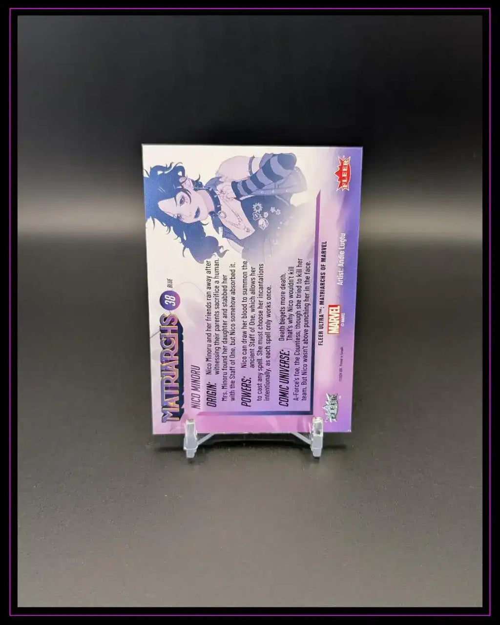 2024 Fleer Ultra Matriarchs of Marvel #38 Nico Minoru Blue Foil