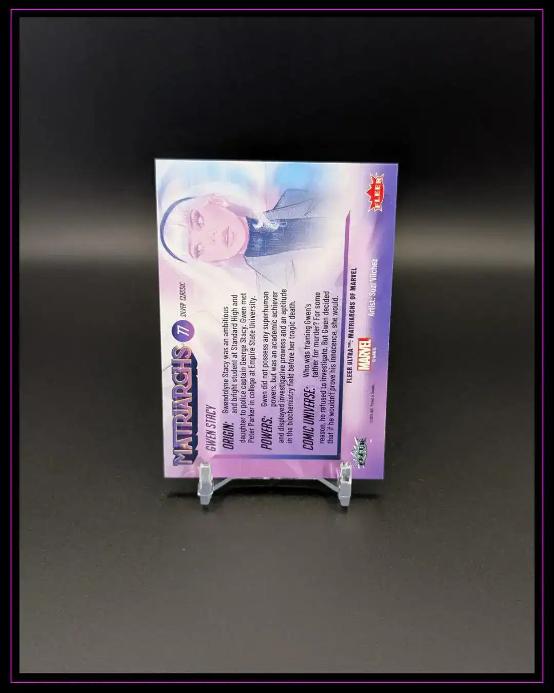 2024 Fleer Ultra Matriarchs of Marvel #77 Gwen Stacy