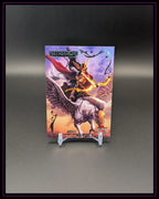 Trading Card mit Kriegerin auf geflügeltem Pferd, Fantasy Motiv, MATRIARCHS MIRAGE, Sammelkarte
