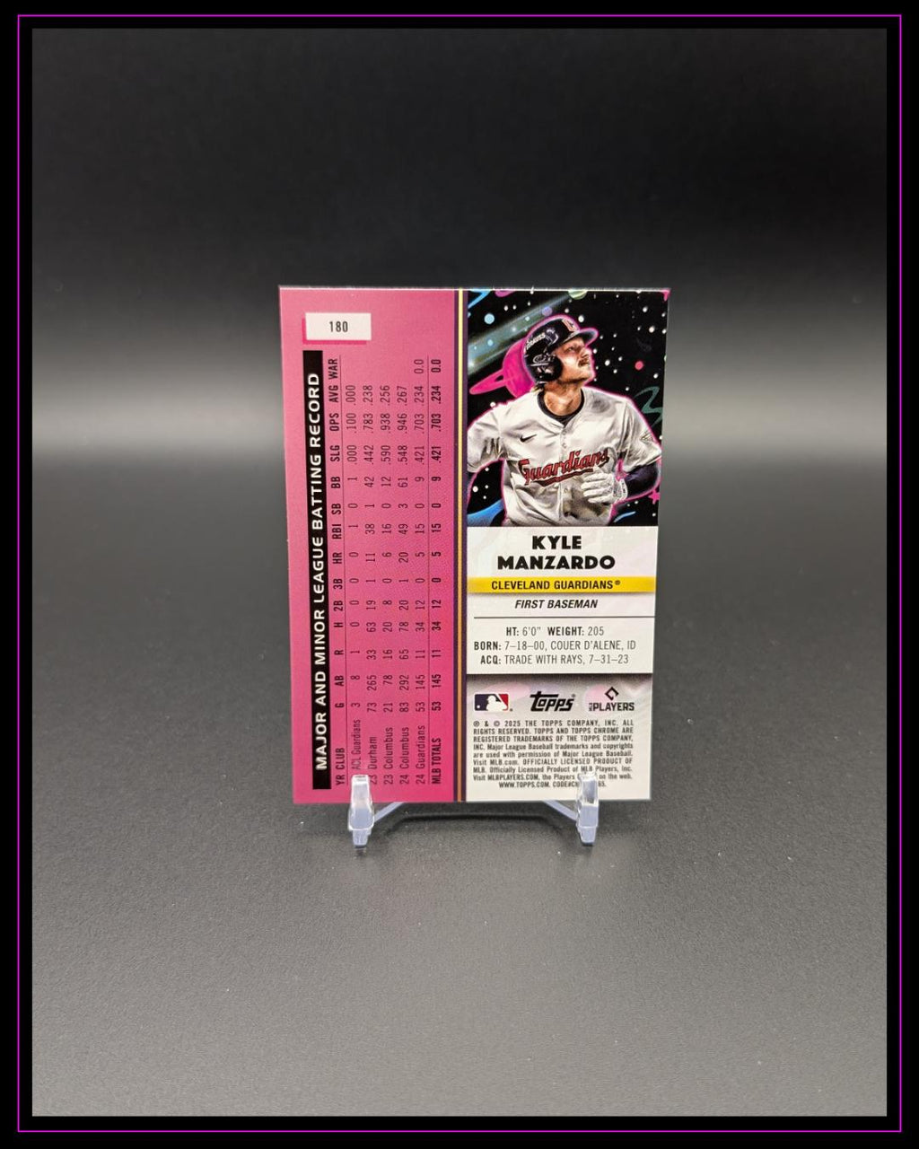 2025 Topps Chrome Cosmic #180 Kyle Manzardo