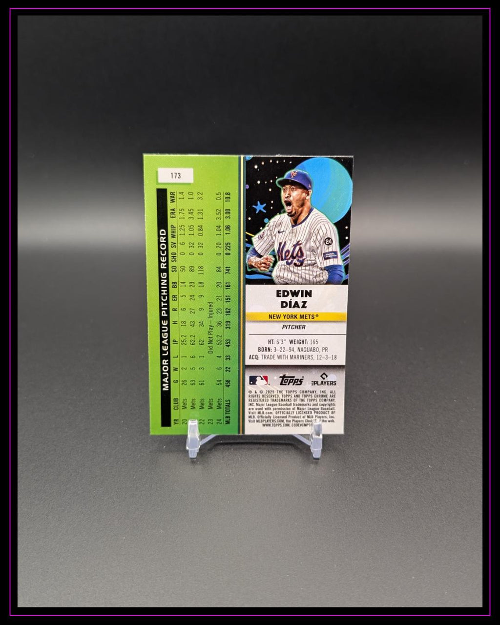2025 Topps Chrome Cosmic #173 Edwin Díaz