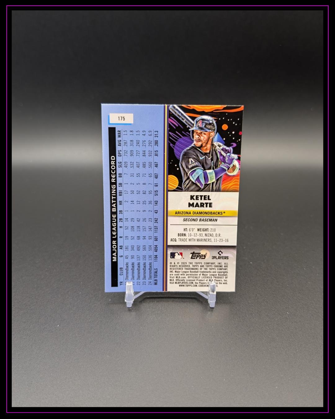 2025 Topps Chrome Cosmic #175 Ketel Marte