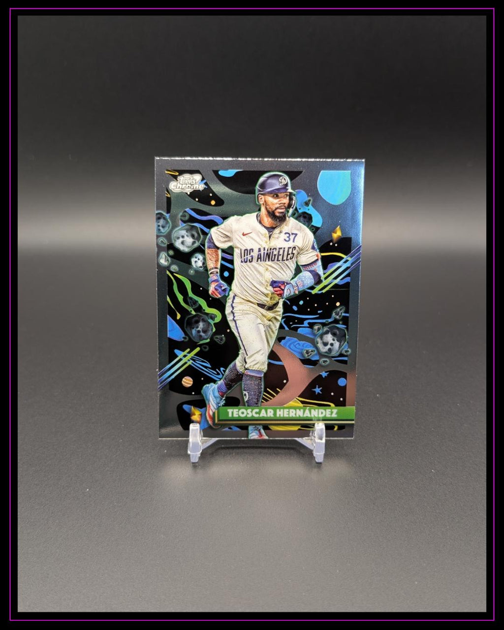 2025 Topps Chrome Cosmic #77 Teoscar Hernández