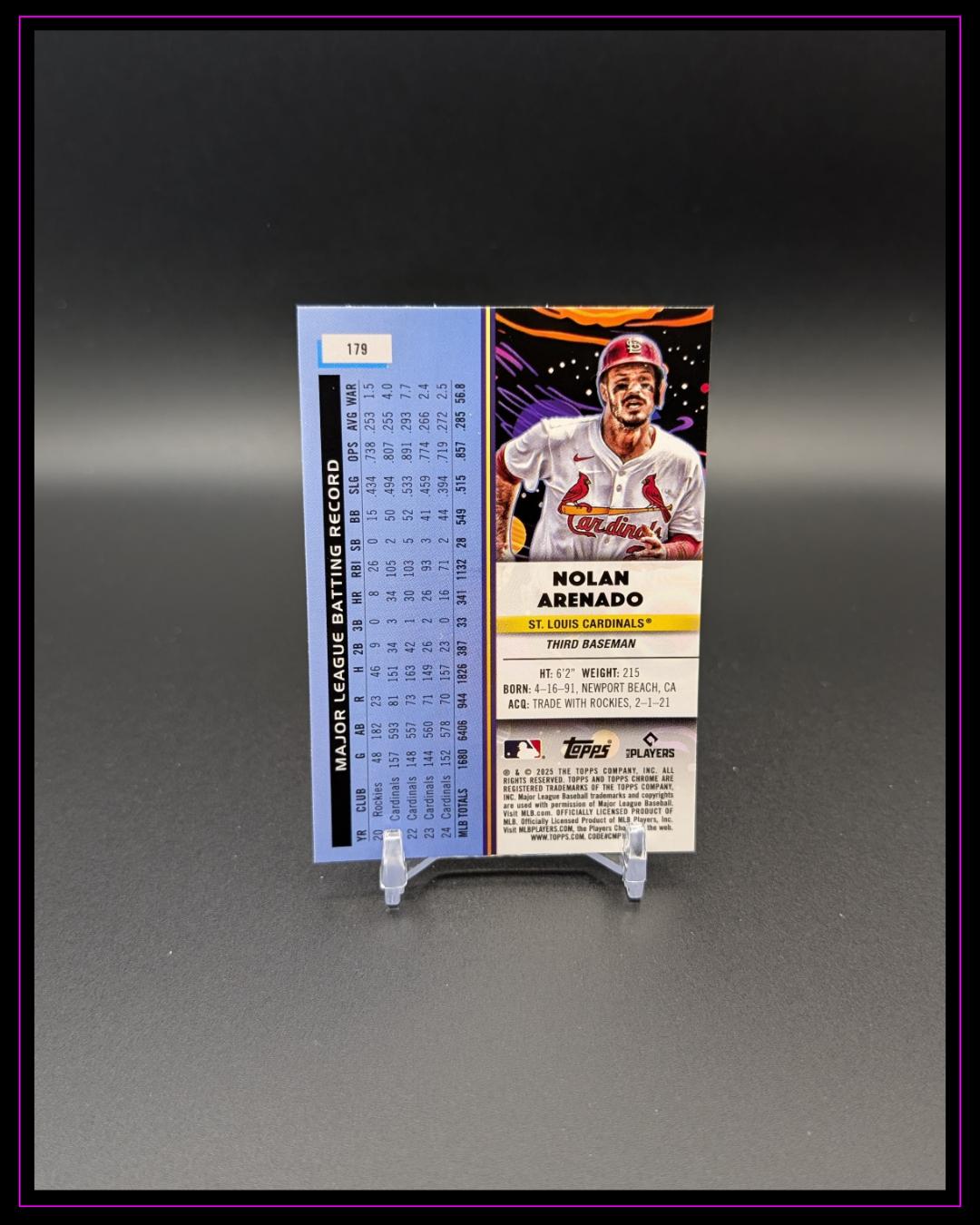 2025 Topps Chrome Cosmic #179 Nolan Arenado