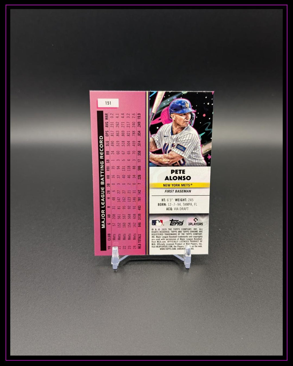 2025 Topps Chrome Cosmic #151 Pete Alonso
