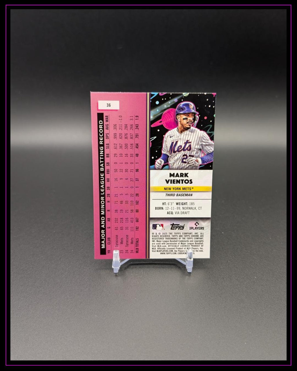 2025 Topps Chrome Cosmic #36 Mark Vientos