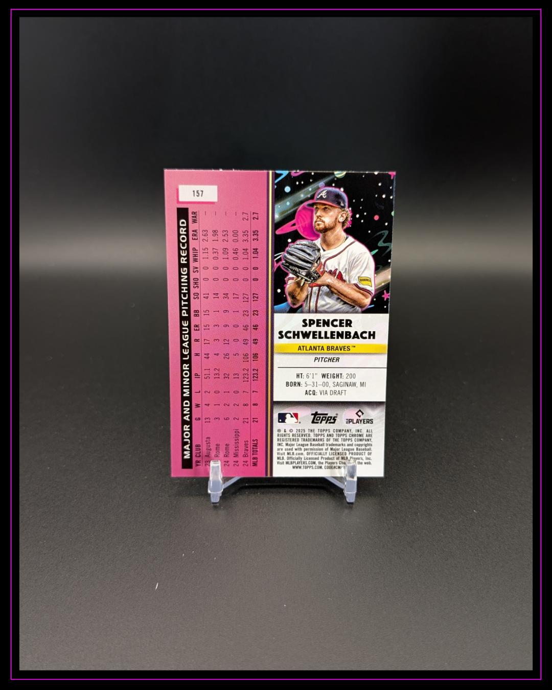 2025 Topps Chrome Cosmic #157 Spencer Schwellenbach RC