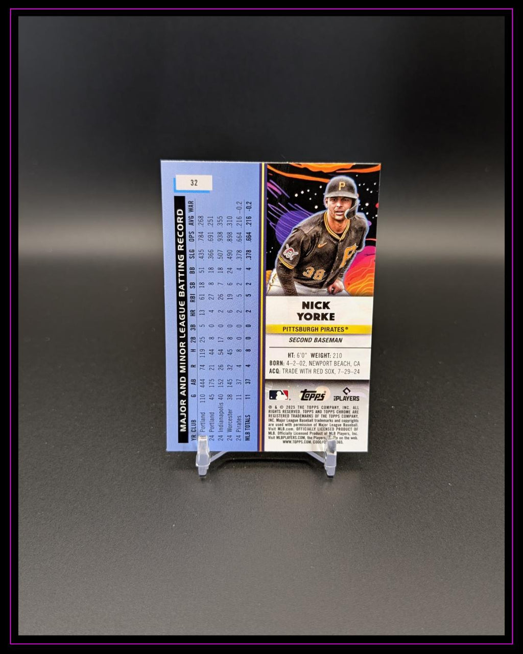2025 Topps Chrome Cosmic #32 Nick Yorke RC