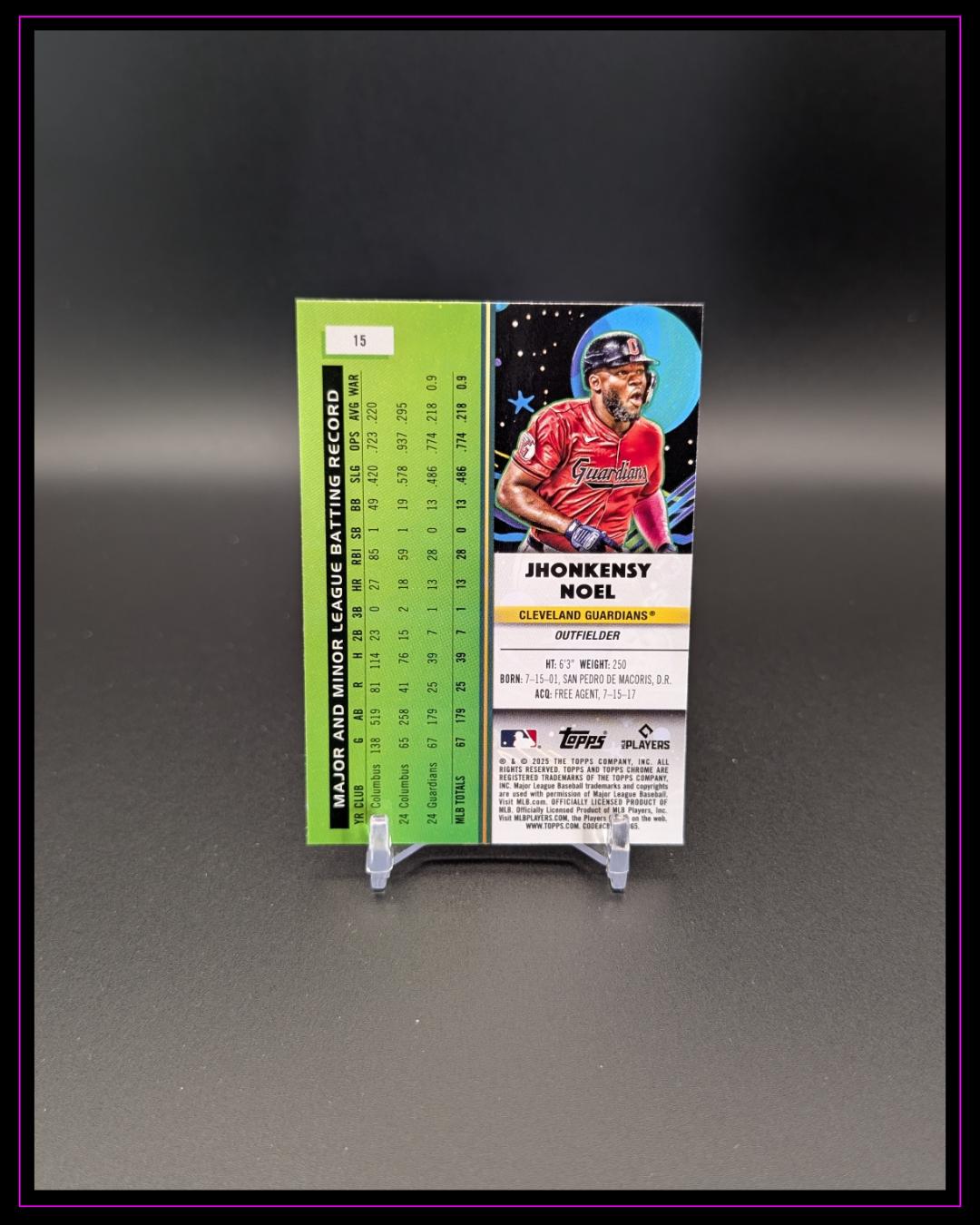 2025 Topps Chrome Cosmic #15 Jhonkensy Noel RC