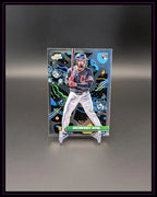 Baseball Trading Card von Jhonkenzy Noel, buntes Design, Topps Chrome, Rookie Card