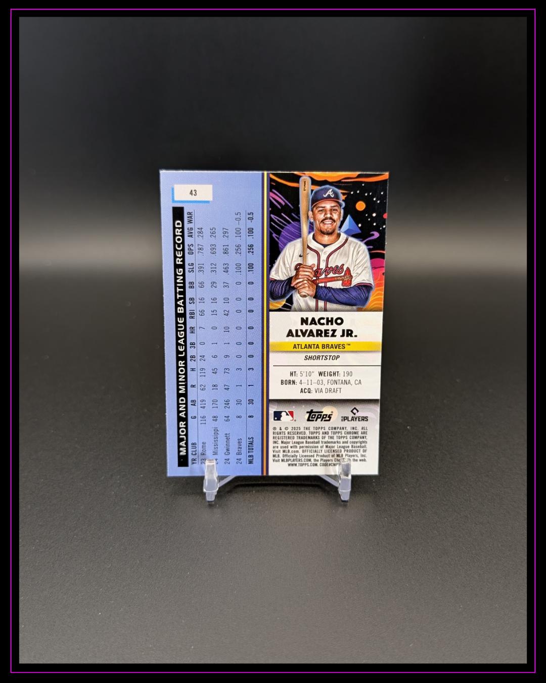 2025 Topps Chrome Cosmic #43 Nacho Alvarez Jr.