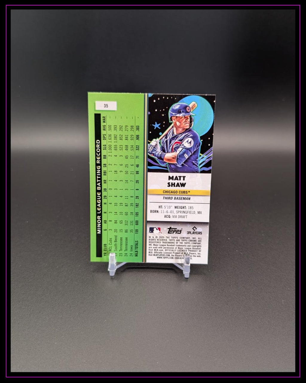 2025 Topps Chrome Cosmic #59 Kevin Alcántara RC