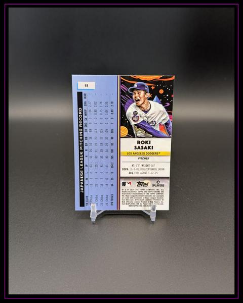 2025 Topps Chrome Cosmic #68 Roki Sasaki RC