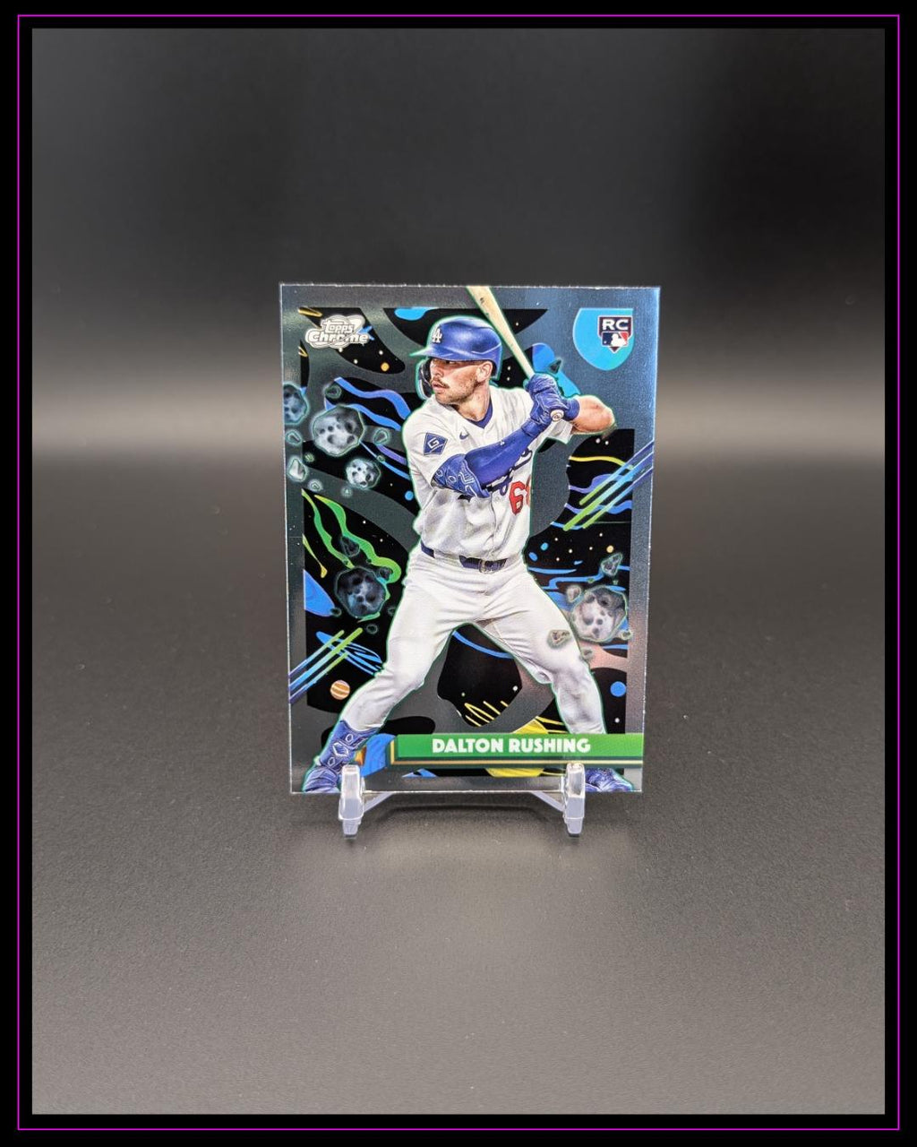 2025 Topps Chrome Cosmic #53 Dalton Rushing RC