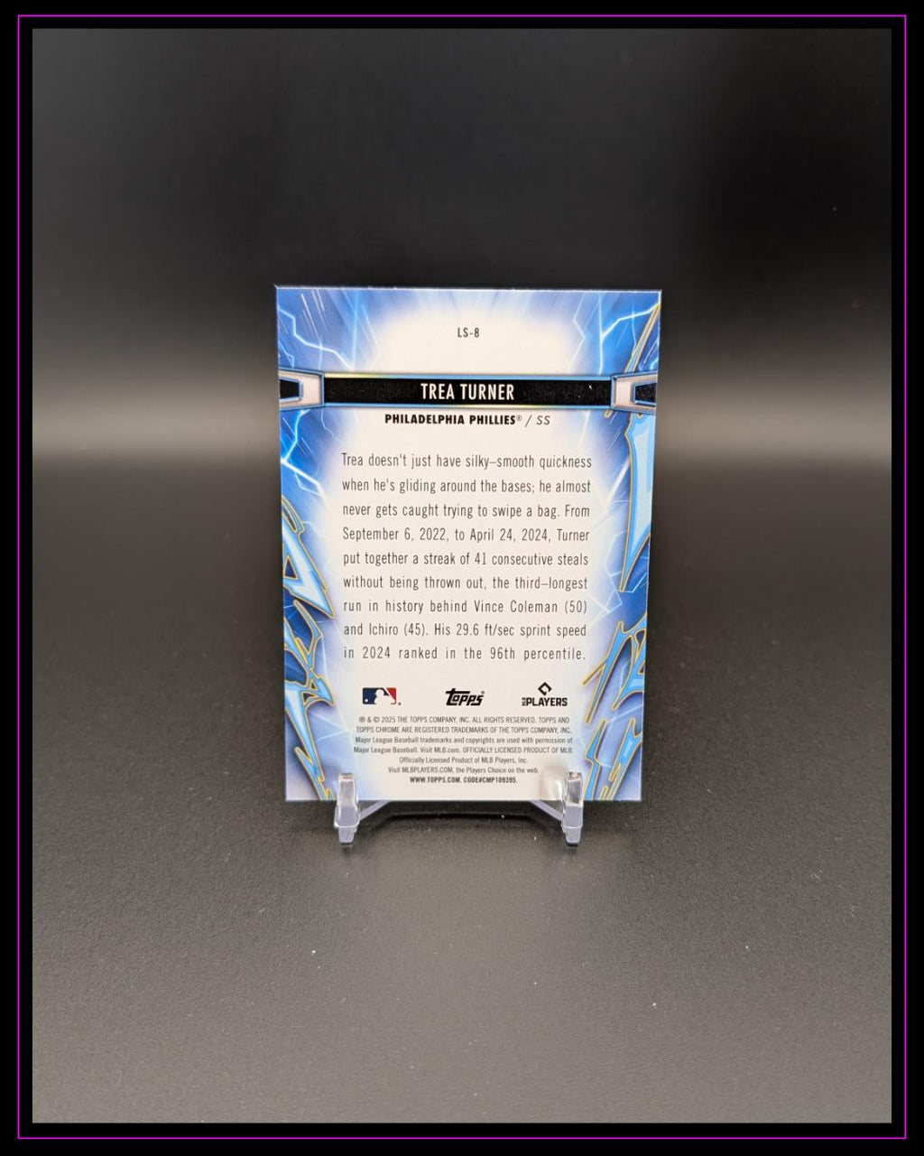 2025 Topps Chrome Cosmic #LS-8 Trea Turner Light Speed