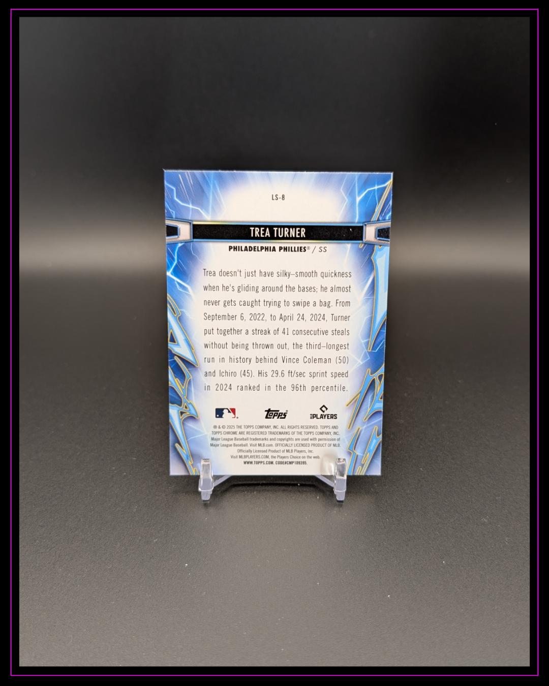 2025 Topps Chrome Cosmic #LS-8 Trea Turner Light Speed