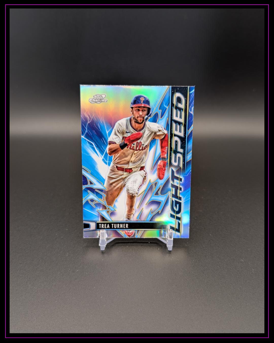 2025 Topps Chrome Cosmic #LS-8 Trea Turner Light Speed