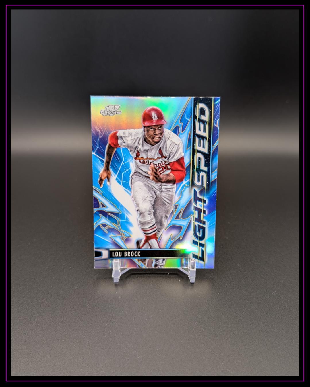 2025 Topps Chrome Cosmic #LS-22 Lou Brock Light Speed