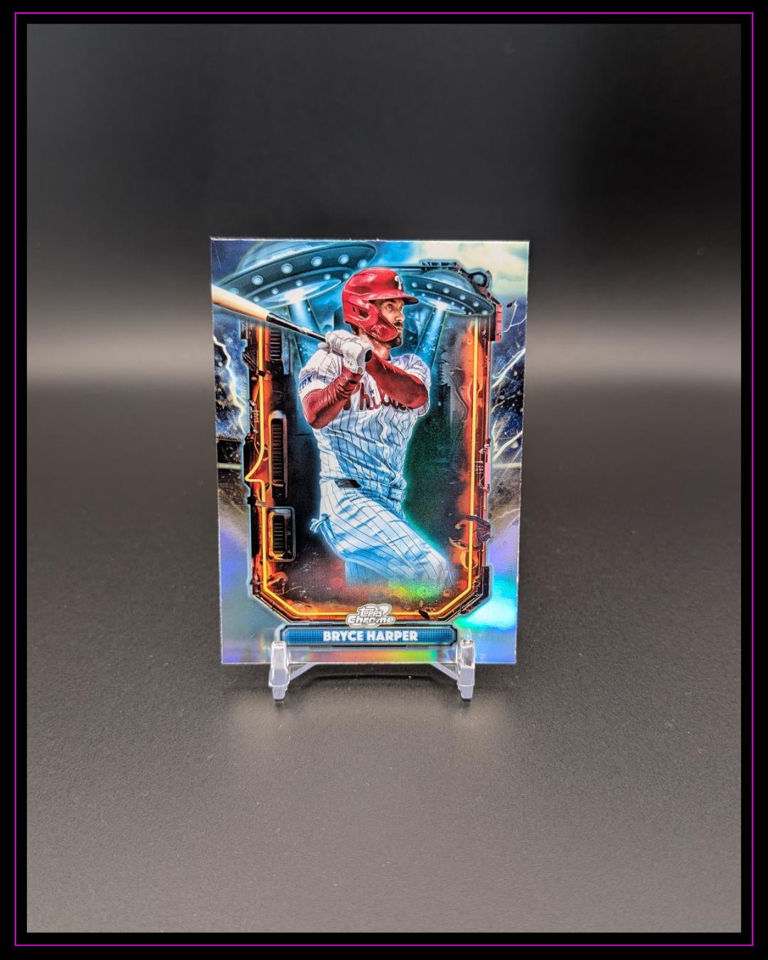 2025 Topps Chrome Cosmic #ET-15 Bryce Harper Extraterrestrial Talent