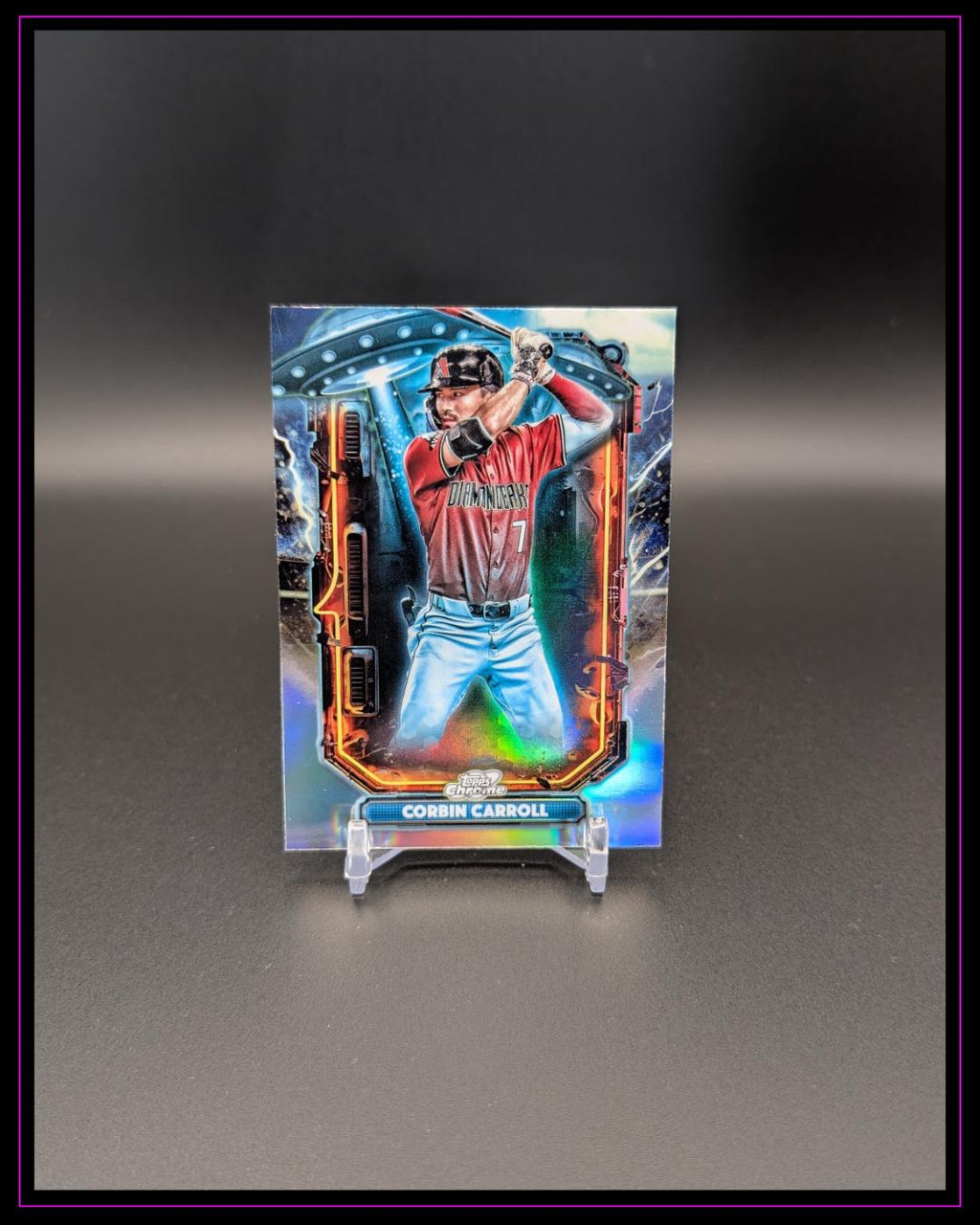 2025 Topps Chrome Cosmic #ET-9 Corbin Carroll Extraterrestrial Talent