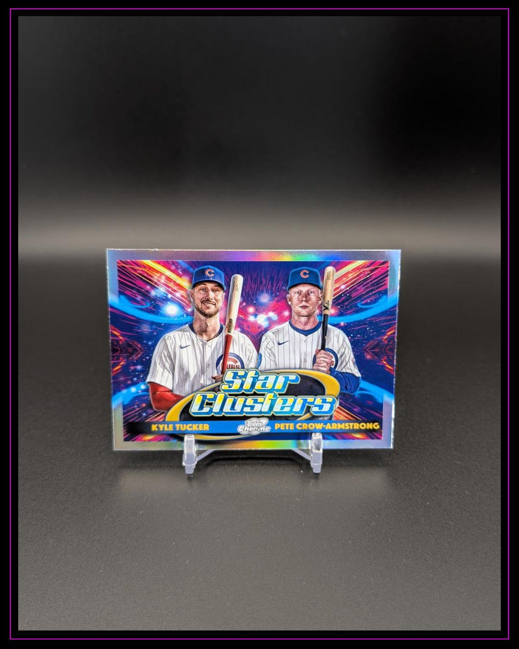 2025 Topps Chrome Cosmic #DSC-7 Crow-Armstrong/Tucker Dual Star Clusters Ref
