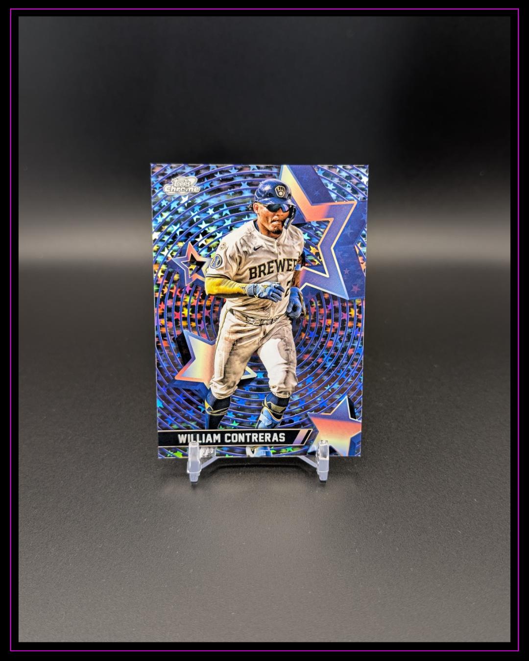 2025 Topps Chrome Cosmic #SF-45 William Contreras Starfractor