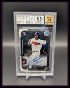 2015 Bowman Chrome #BCAR-FL Francisco Lindor Rookie Autographs BGS 8.5