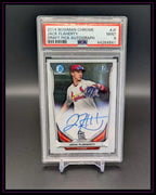 2014 Bowman Draft #BCA-JF Jack Flaherty Chrome Draft Pick Autographs PSA 9