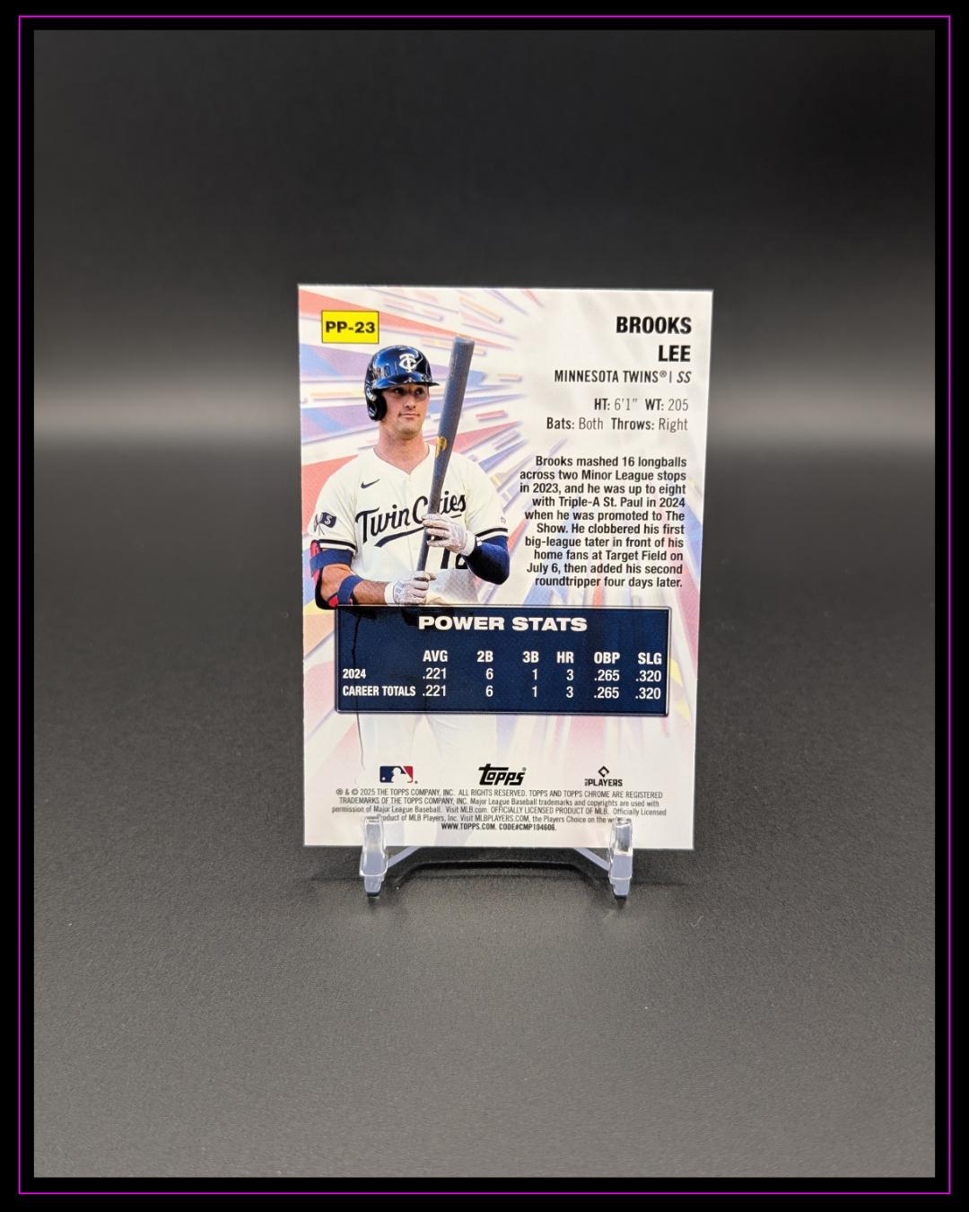 2025 Topps Chrome #PP-23 Brooks Lee Power Players RC