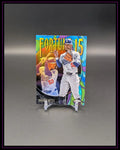 Baseball Trading Card Mookie Betts Dodgers, bunte Fortune Teller Karte auf Ständer