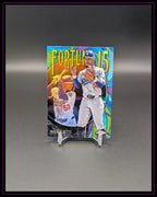 Baseball Trading Card Mookie Betts Dodgers, bunte Fortune Teller Karte auf Ständer