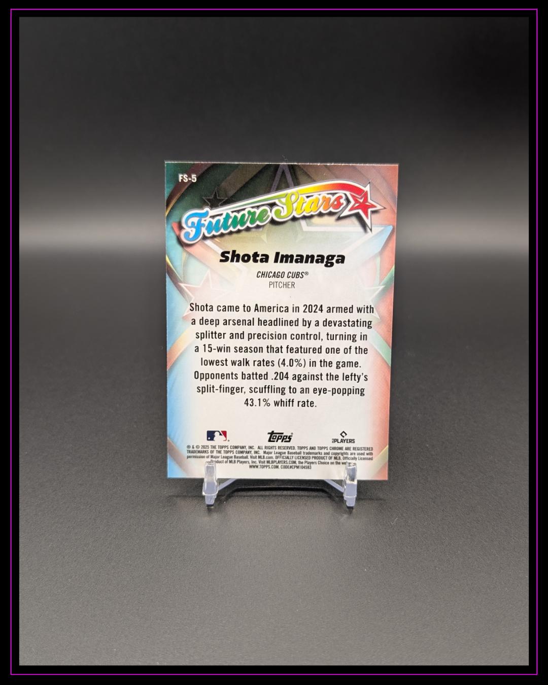 2025 Topps Chrome #FS-5 Shota Imanaga Future Stars