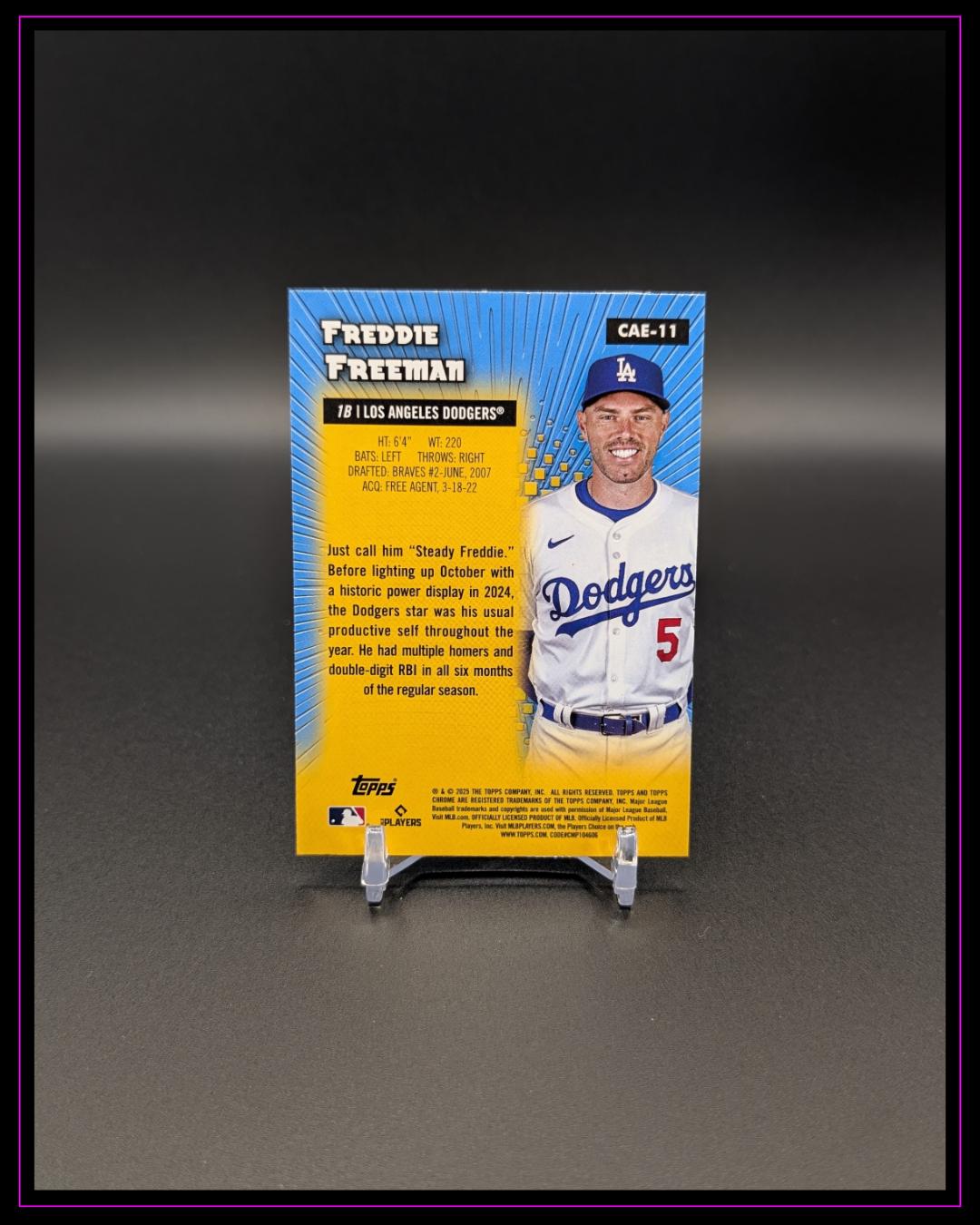 2025 Topps Chrome #CAE-11 Freddie Freeman Chrome All-Etch