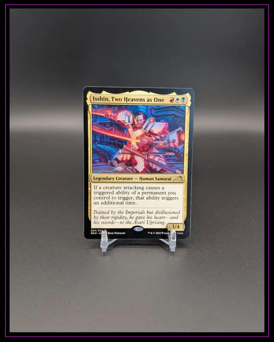 Magic The Gathering: Kamigawa: Neon Dynasty #224 Isshin, Two Heavens as One ENG