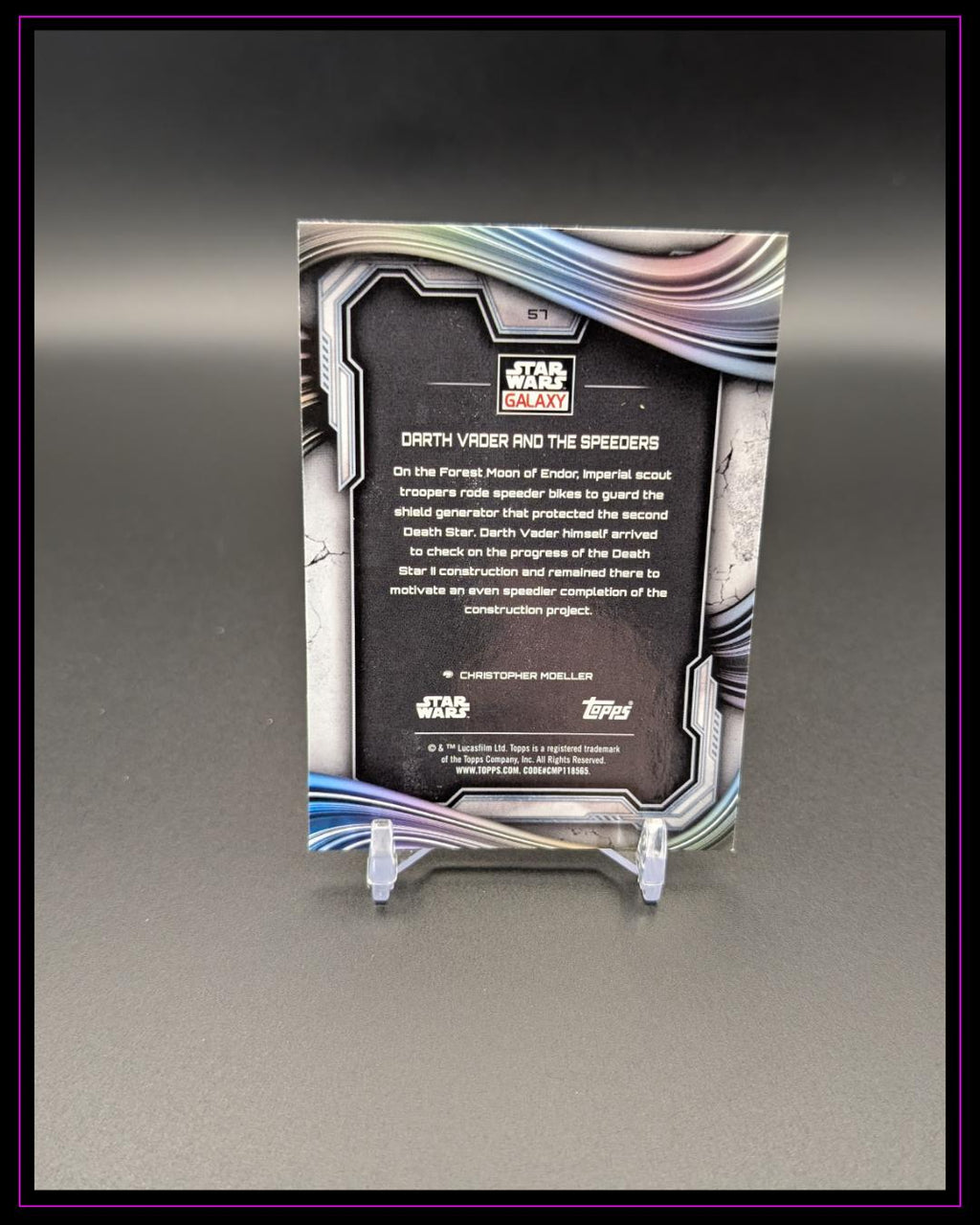 2025 Topps Chrome Star Wars Galaxy #57 Darth Vader and the Speeders