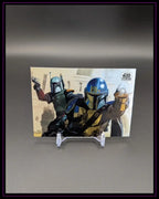 Star Wars Galaxy Trading Card mit Mandalorianern, detailreiche Sammlerstück-Karte