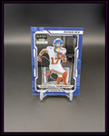 Trading Card NFL Rookies Wan'Dale Robinson Giants im blauen Design auf schwarzem Hintergrund