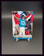 NFL Trading Card Christian Kirk Jaguars Fotokarte auf schwarzem Hintergrund