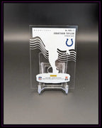 Panini NFL Trading Card Jonathan Taylor 2022 Chronicles Football auf Ständer, Rückseite