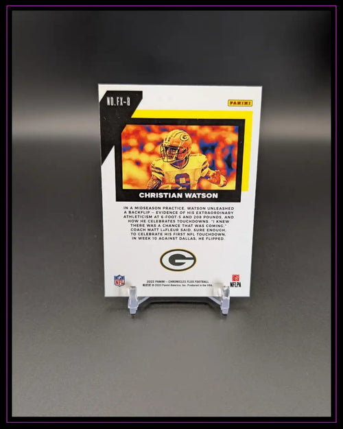 2022 Panini Chronicles #FX-8 Christian Watson Flux Rookies