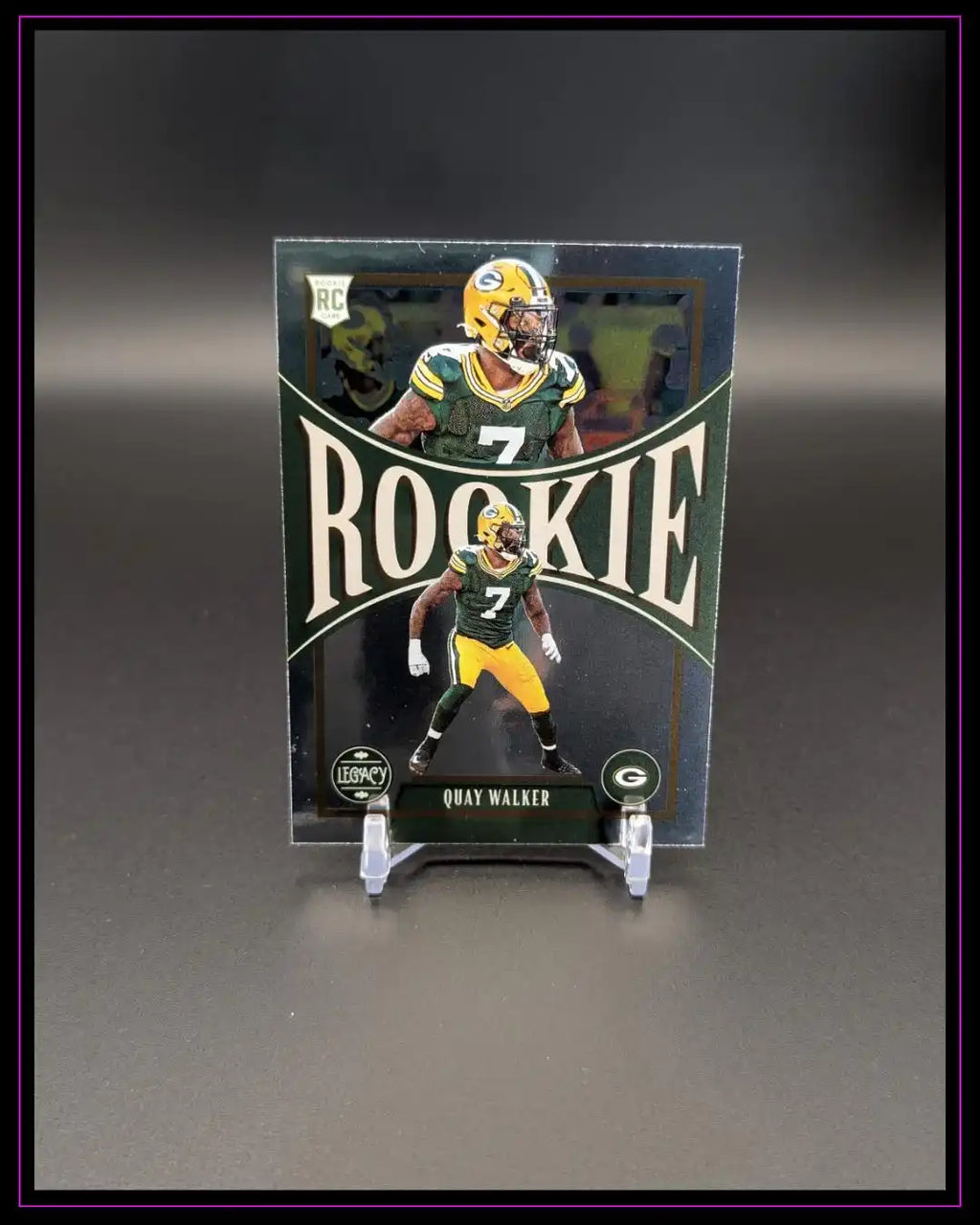 Trading Card mit Football-Spieler Quay Walker, Rookie-Karte, Green Bay Packers, Sammlerstück