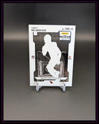 Rückseite einer Panini NFL Trading Card von Trey McBride auf schwarzem Hintergrund