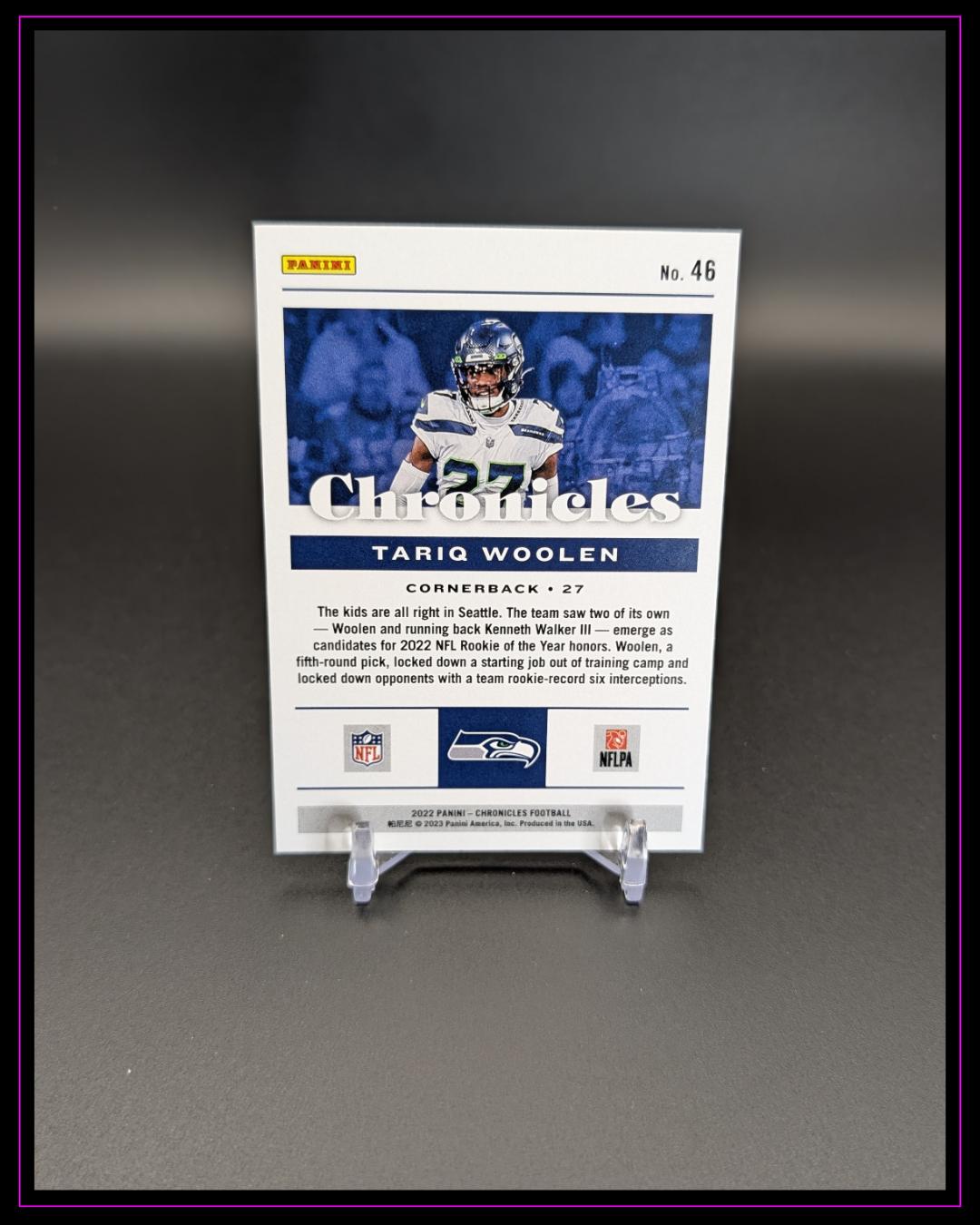 2022 Panini Chronicles #46 Tariq Woolen