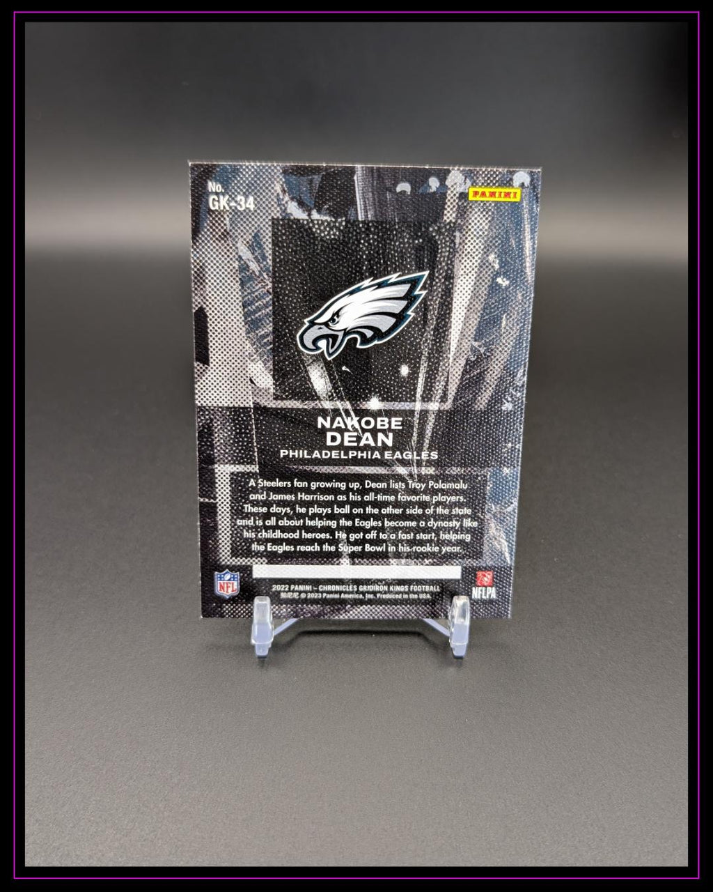 2022 Panini Chronicles #GK-34 Nakobe Dean Gridiron Kings