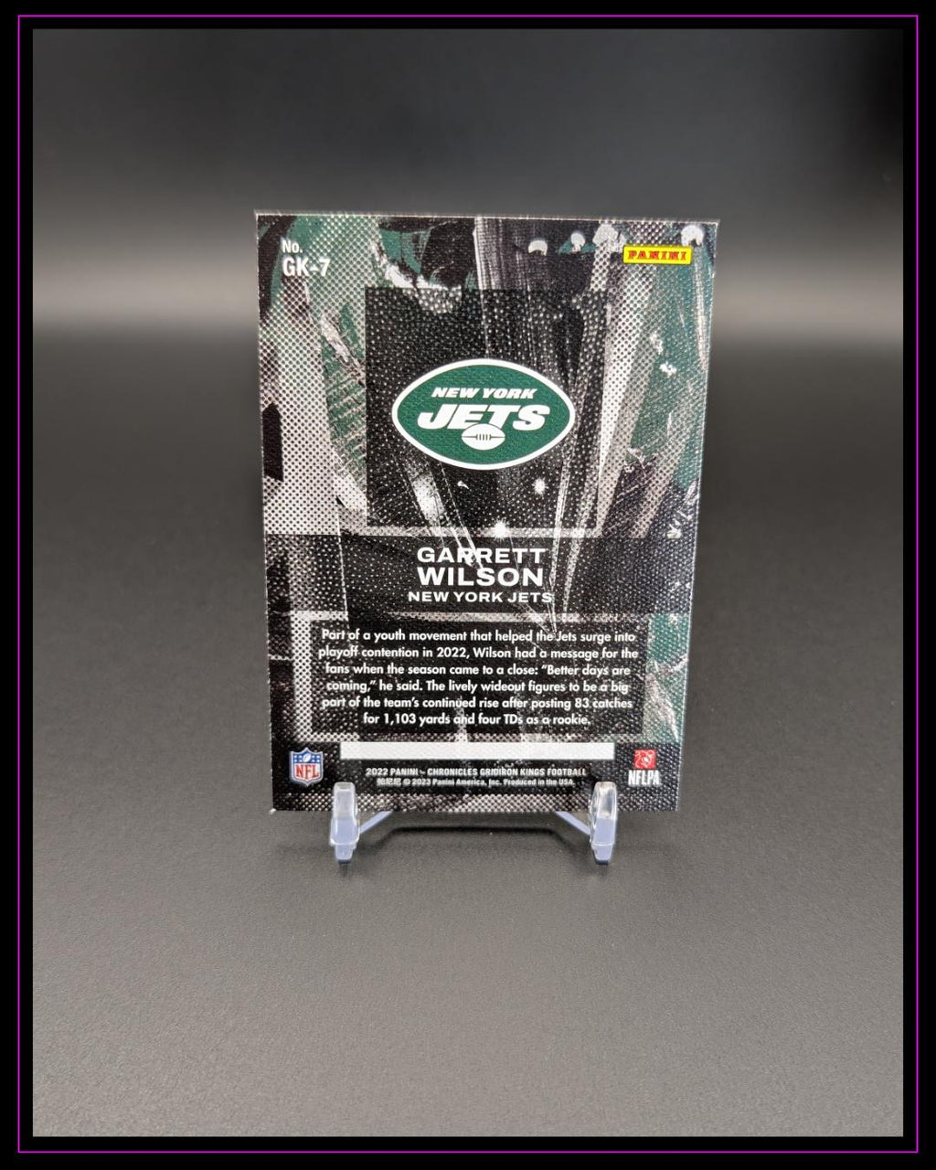 2022 Panini Chronicles #GK-7 Garrett Wilson Gridiron Kings