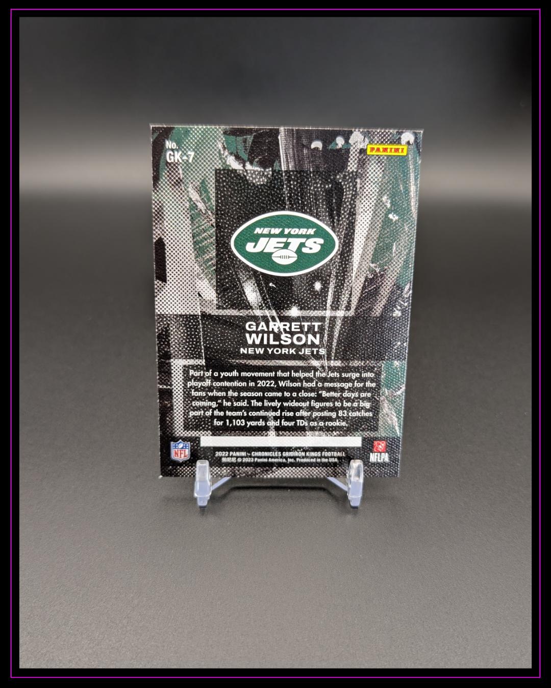 2022 Panini Chronicles #GK-7 Garrett Wilson Gridiron Kings
