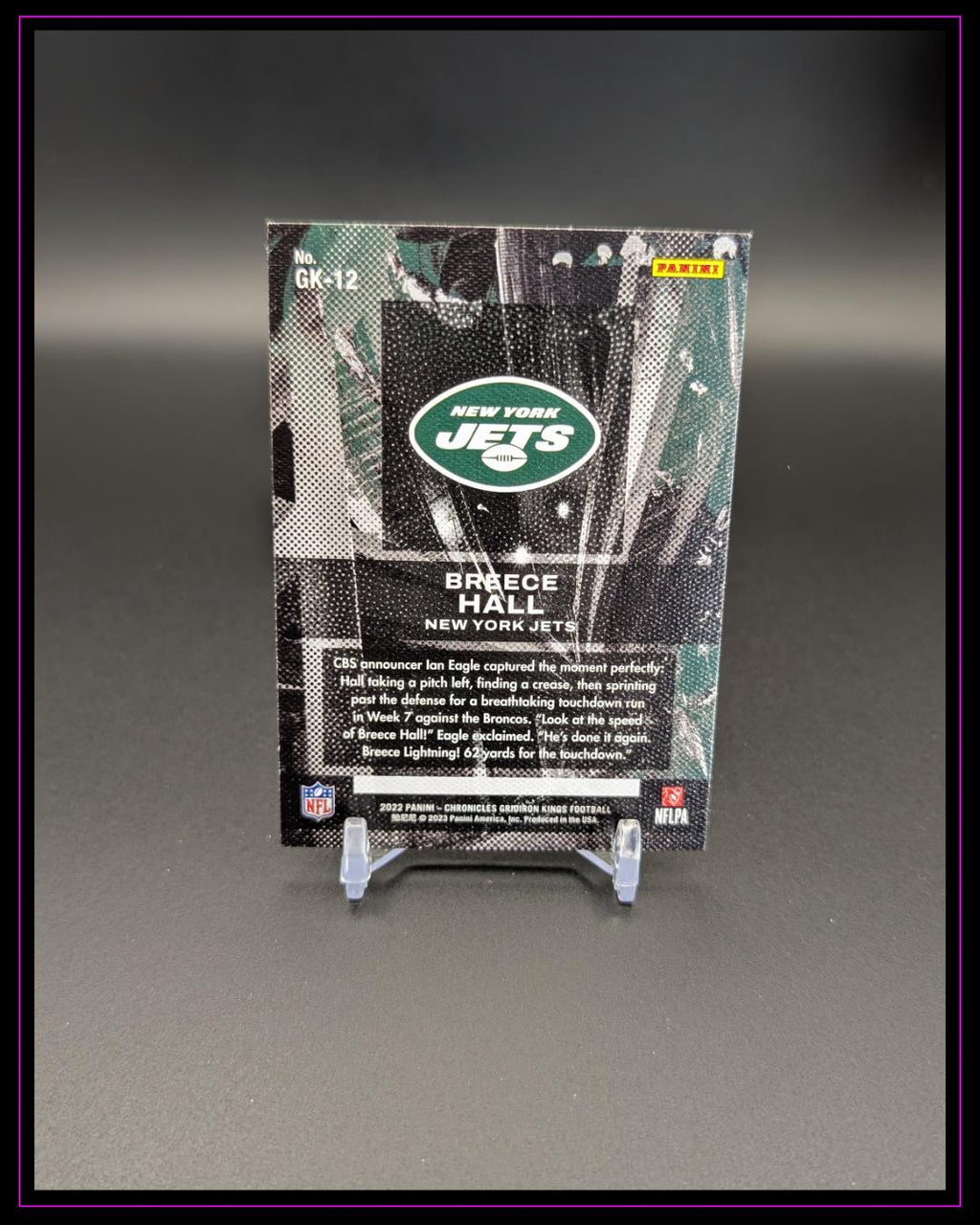 2022 Panini Chronicles #GK-12 Breece Hall Gridiron Kings