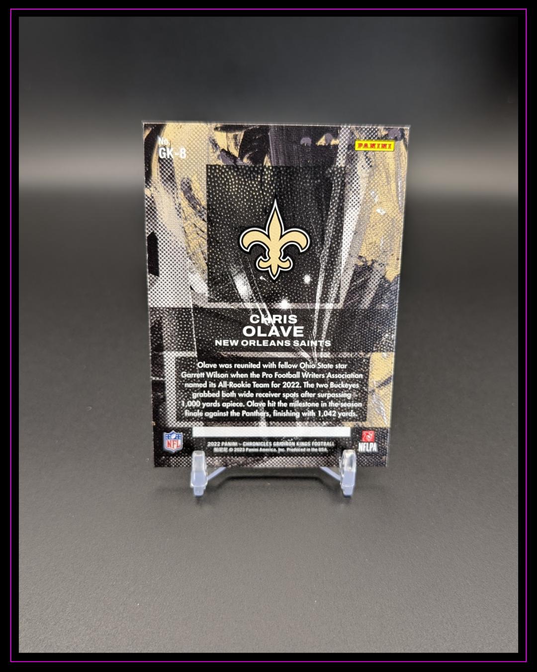 2022 Panini Chronicles #GK-8 Chris Olave Gridiron Kings